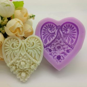 Heart Shaped Flower Silicone Mold
