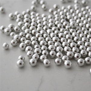 6mm Silver Dragees