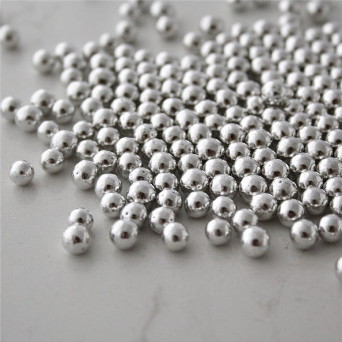 6mm Silver Dragees