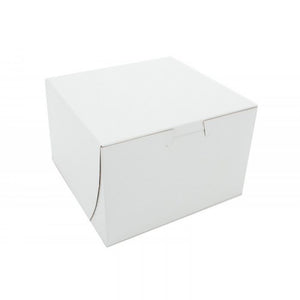 6x6x4 White Bakery Box