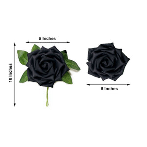 5" Rose (Black)