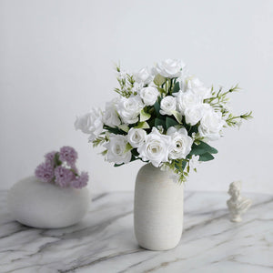 Rose Bridal Bouquet (White)