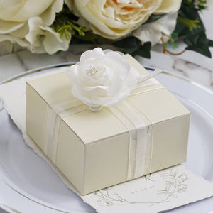 Ivory Cake Party Favor Boxes