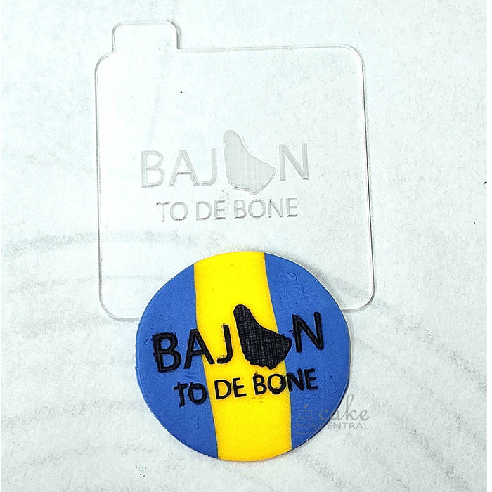 "Bajan To De Bone" Debosser