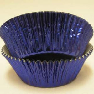 Blue Mini Foil Baking Cups