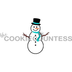 Build a Snowman Stencil