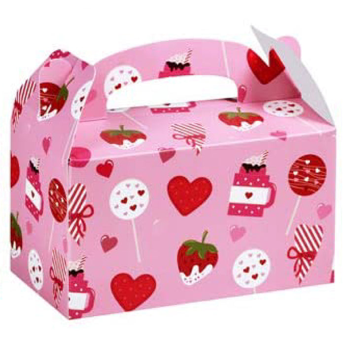 Pink Gable Box w/ Treats