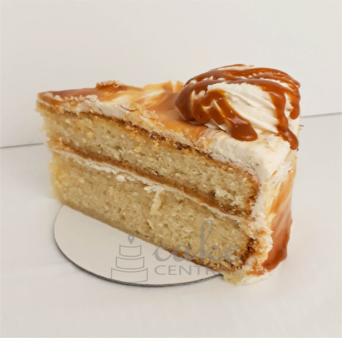 Caramel Toffee Cake Slice