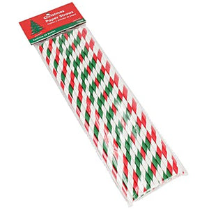 Christmas Paper Straws