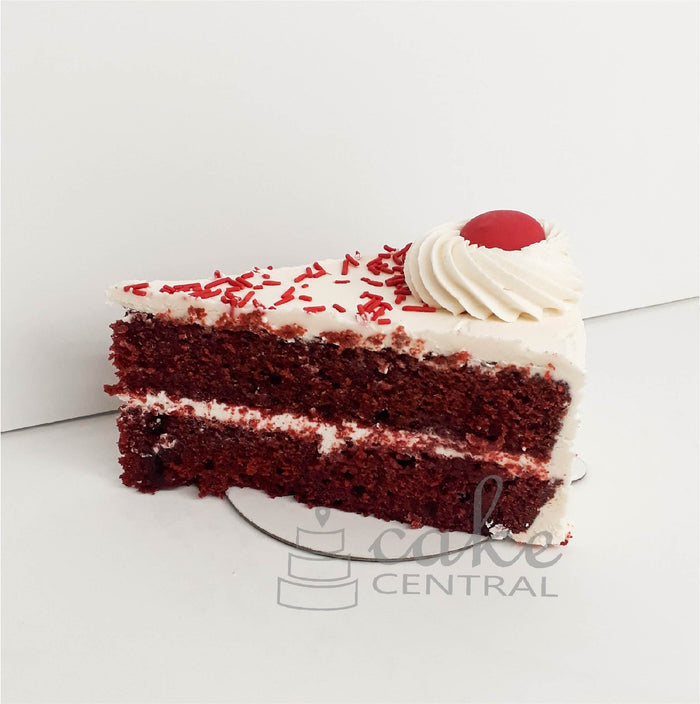 Classic Red Velvet Cake Slice