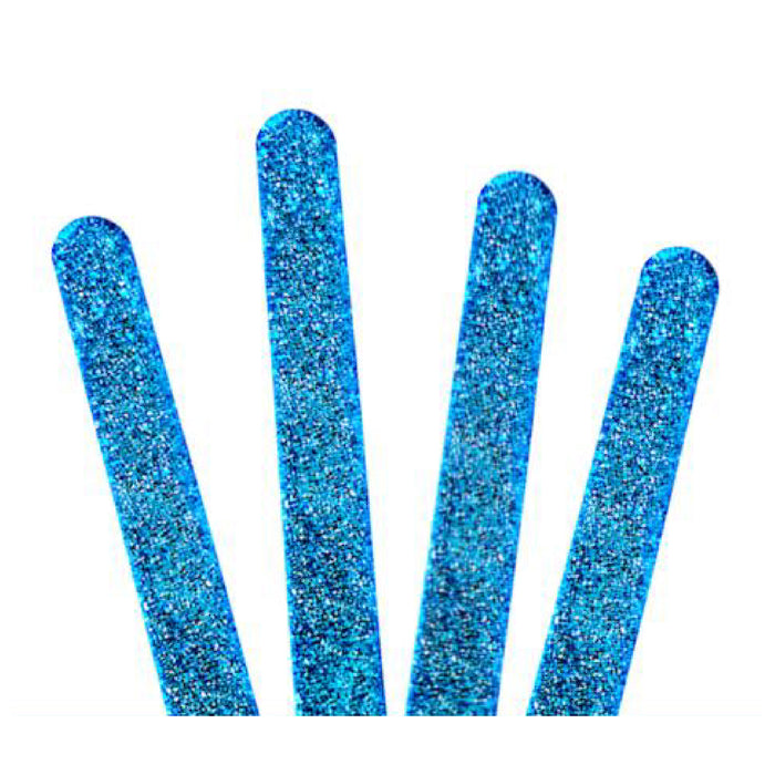 Glitter Blue Popsicle Sticks