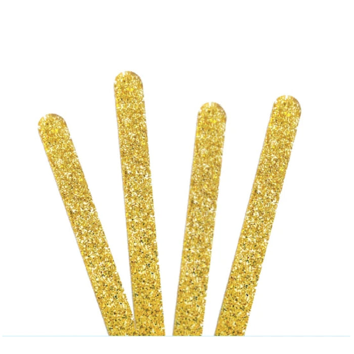 Glitter Gold Popsicle Sticks