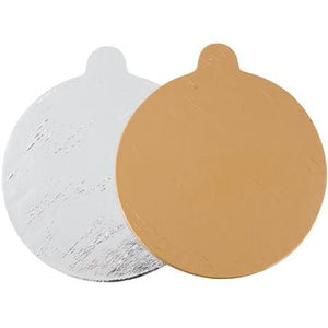 4" Gold/ Silver Reversible Round Mono Board