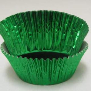 Green Mini Foil Baking Cups