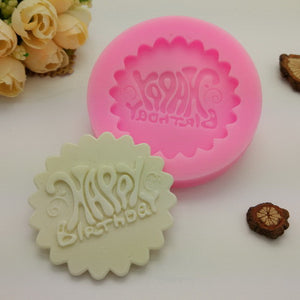 Happy Birthday Embossing Silicone Mold
