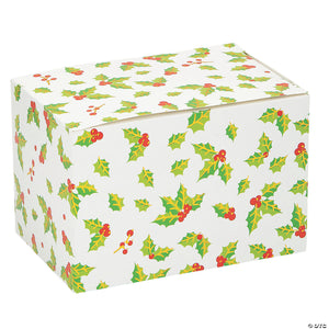 Holiday Holly Leaves Treat Box