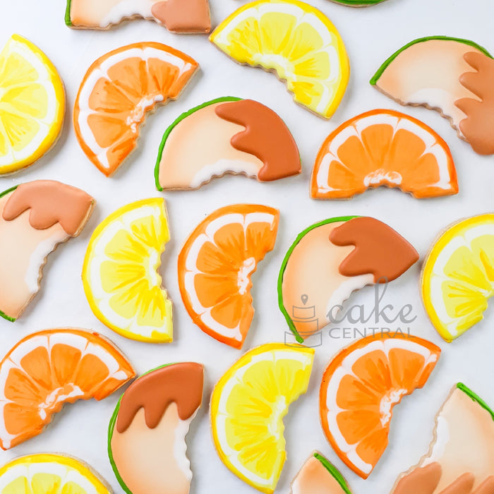 Fruit Slice Decorated Butter Cookies