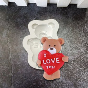 "I Love You" Bear Mold