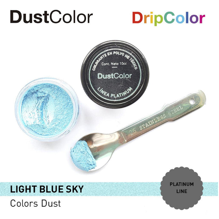 Pearly Sky Blue Platinum Dust