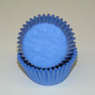 Light Blue Mini Baking Cups