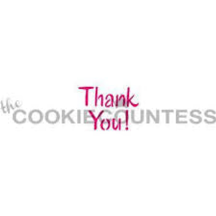 "Thank You" mini/ macaron Stencil