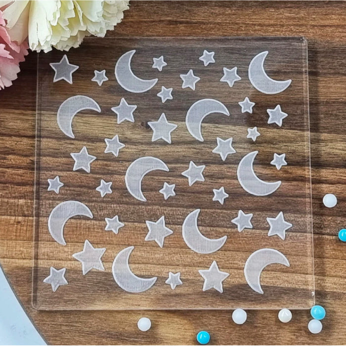 Moon and Star Patterned Embosser