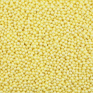 Pearly Pastel Yellow Sugar Pearls