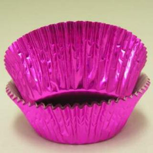 Pink Mini Foil Baking Cups