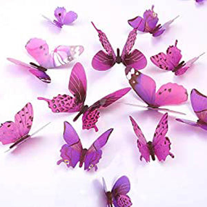 Purple Butterflies (6 pcs)