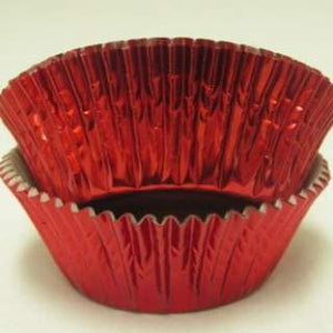 Red Mini Foil Baking Cups