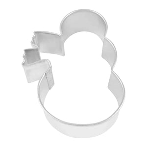 SNOW GIRL W/ SCARF COOKIE CUTTER (3″)