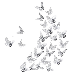 Silver Butterflies (3 pcs)