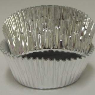 Silver Mini Foil Baking Cups