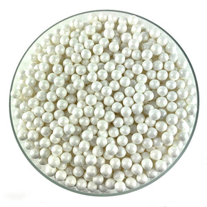 Shimmer White Sugar Pearls