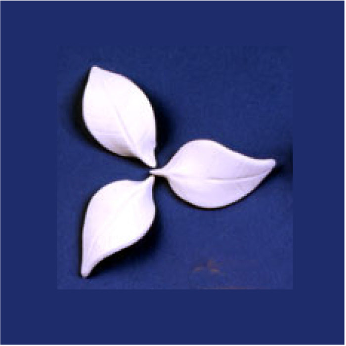 Gum Paste Rose Leaf (White)
