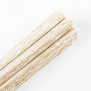 Patterned Paper Straws: Wood Grain