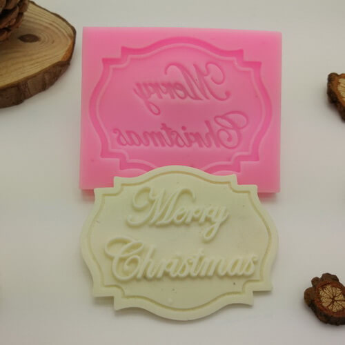 Merry Christmas Embossing Silicone Mold